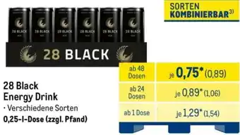 METRO 28 Black Energy Drink Angebot
