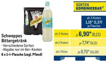 METRO Schweppes Bittergetränk Angebot