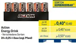 METRO Action Energy Drink Angebot