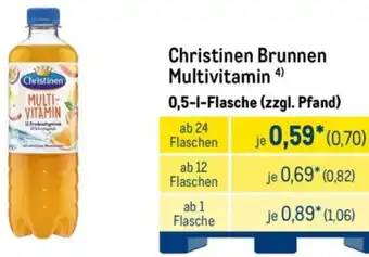 METRO Christinen Brunnen Multivitamin Angebot
