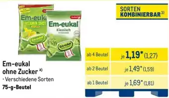 METRO Em-eukal ohne Zucker Angebot