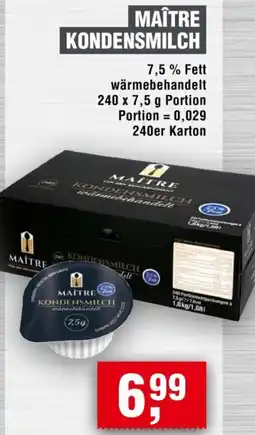 Handelshof MAÎTRE KONDENSMILCH Angebot