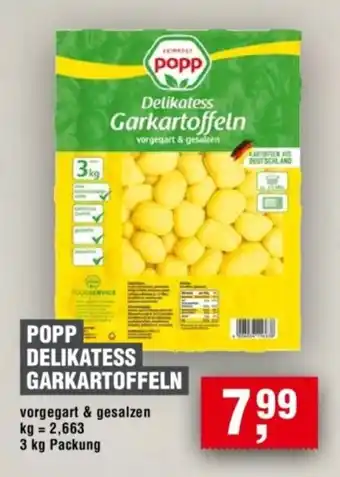 Handelshof POPP DELIKATESS GARKARTOFFELN Angebot