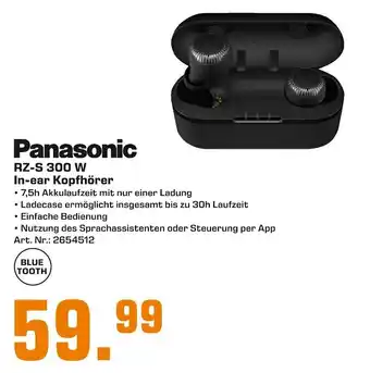 Saturn Panasonic RZ-S 300 W In Ear Kopfhörer Angebot