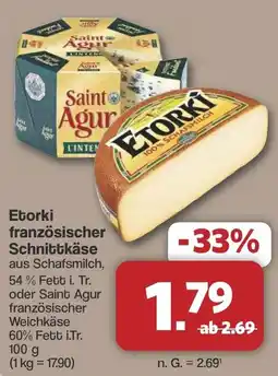 Famila Nord West Etorki französischer Schnittkäse Angebot