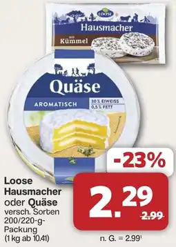 Famila Nord West Loose Hausmacher oder Quäse Angebot