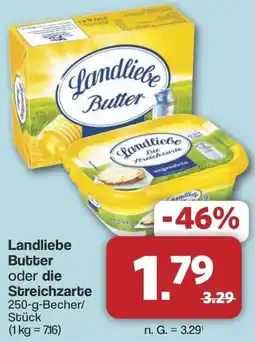 Famila Nord West Landliebe Butter oder die Streichzarte Angebot