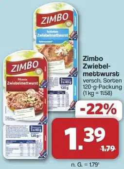 Famila Nord West Zimbo Zwiebelmettwurst Angebot