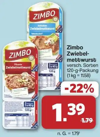 Famila Nord West Zimbo Zwiebelmettwurst Angebot