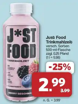 Famila Nord West Just Food Trinkmahlzeit Angebot