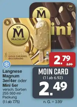 Famila Nord West Langnese Magnum 3er/4er oder Mini 6er Angebot