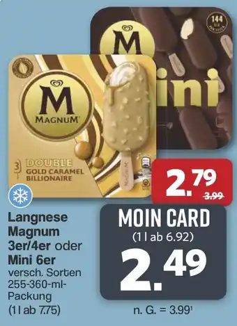 Famila Nord West Langnese Magnum 3er/4er oder Mini 6er Angebot