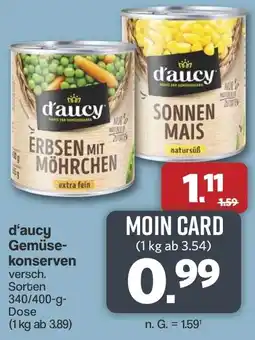 Famila Nord West d'aucy Gemüsekonserven Angebot