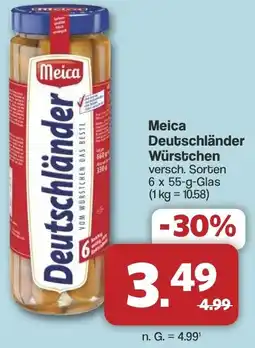 Famila Nord West Meica Deutschländer Würstchen Angebot