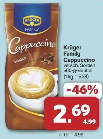 Famila Nord West Krüger Family Cappuccino Angebot