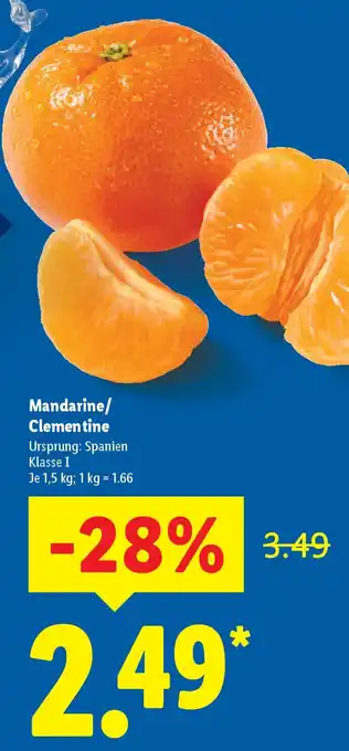 Lidl Mandarine/ Clementine Angebot