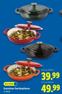 Lidl Gusseisen servierpfanne ø 26 cm Angebot