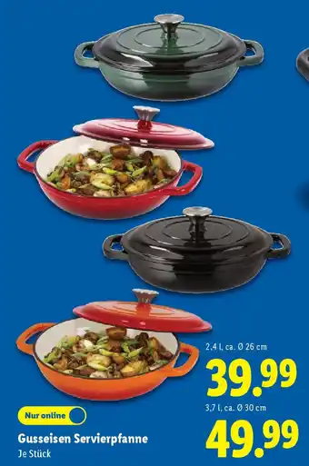 Lidl Gusseisen servierpfanne ø 26 cm Angebot