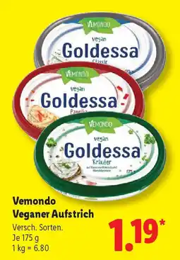 Lidl Vemondo Veganer Aufstrich Angebot