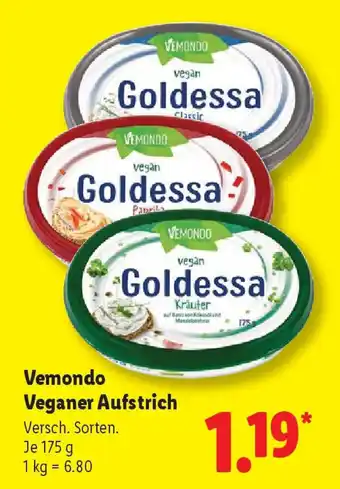 Lidl Vemondo Veganer Aufstrich Angebot