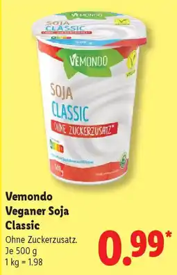 Lidl Vemondo Veganer Soja Classic Angebot