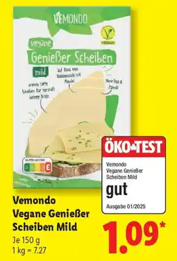 Lidl Vemondo Vegane Genießer Scheiben Mild Angebot