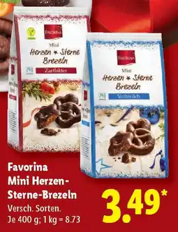 Lidl Favorina Mini Herzen- Sterne-Brezeln Angebot