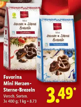 Lidl Favorina Mini Herzen- Sterne-Brezeln Angebot