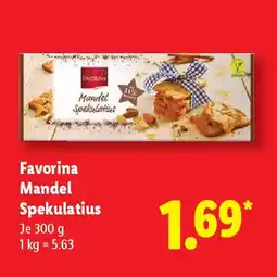 Lidl Favorina Mandel Spekulatius Angebot