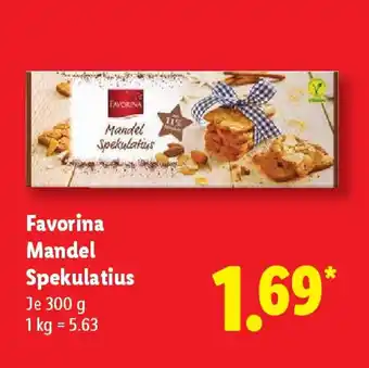 Lidl Favorina Mandel Spekulatius Angebot