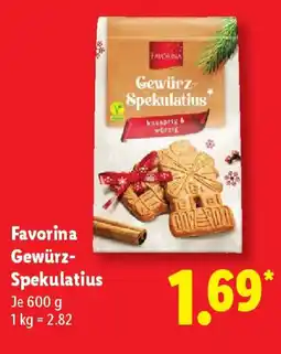 Lidl Favorina Gewürz- Spekulatius Angebot