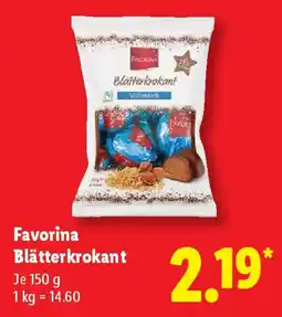 Lidl Favorina Blätterkrokant Angebot