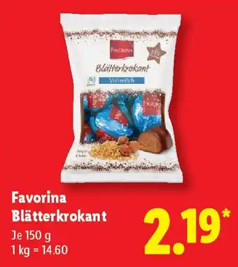 Lidl Favorina Blätterkrokant Angebot