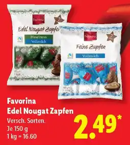 Lidl Favorina Edel Nougat Zapfen Angebot