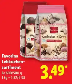 Lidl Favorina Lebkuchen- sortiment Angebot