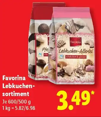 Lidl Favorina Lebkuchen- sortiment Angebot