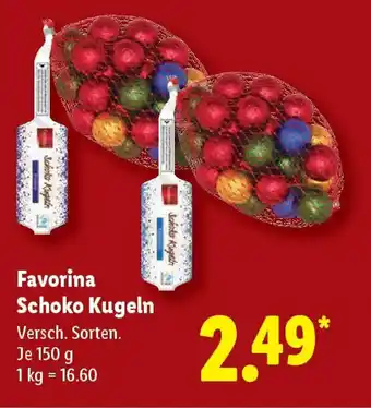 Lidl Favorina Schoko Kugeln Angebot