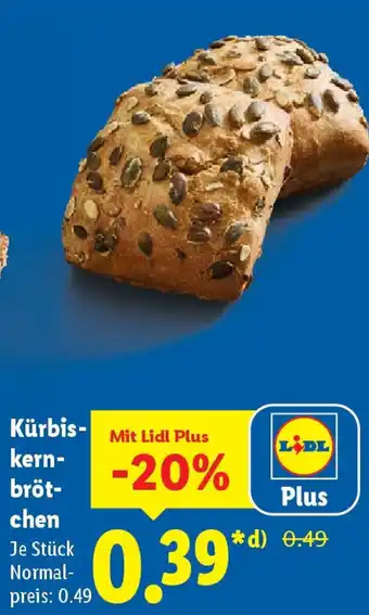 Lidl Kürbis- kern- bröt- chen Angebot