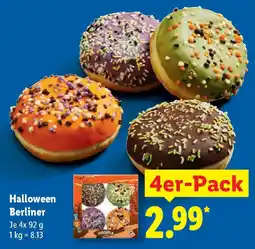 Lidl Halloween Berliner 4er-Pack Angebot