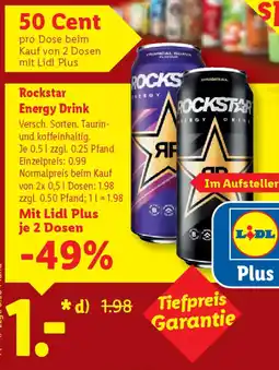 Lidl Rockstar Energy Drink 2 Dosen Angebot