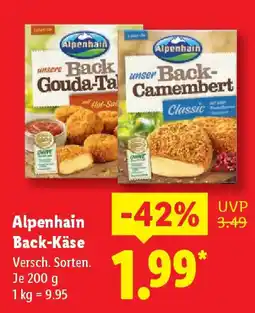 Lidl Alpenhain Back-Käse Angebot