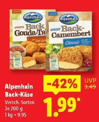 Lidl Alpenhain Back-Käse Angebot