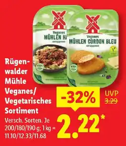 Lidl Rügen- walder Mühle Veganes/ Vegetarisches Sortiment Angebot