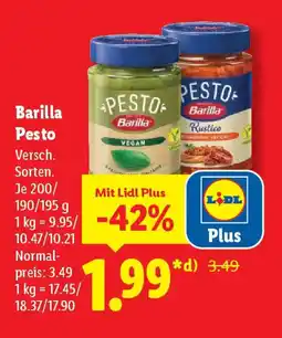Lidl Barilla Pesto Angebot