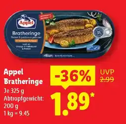 Lidl Appel Bratheringe Angebot