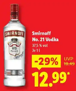 Lidl Smirnoff No. 21 Vodka Angebot