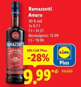 Lidl Ramazzotti Amaro Angebot