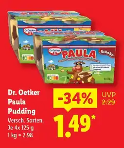 Lidl Dr. Oetker Paula Pudding Angebot