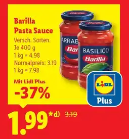 Lidl Barilla Pasta Sauce Angebot