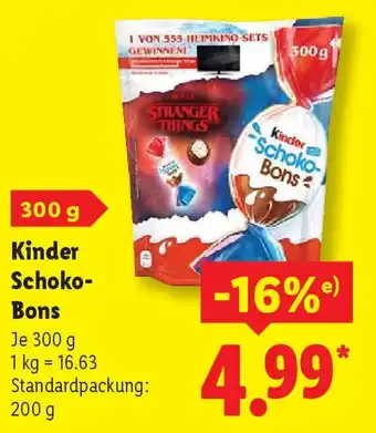 Lidl Kinder Schoko- Bons Angebot